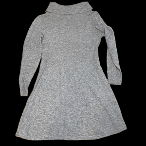 Charlie Paige Ribbed Turtleneck Sweater Dress L/XL Knit Long Sleeve Winter Chic